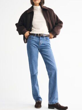 Abercrombie Mid Rise 90s Straight Jean Curve Love Size 28